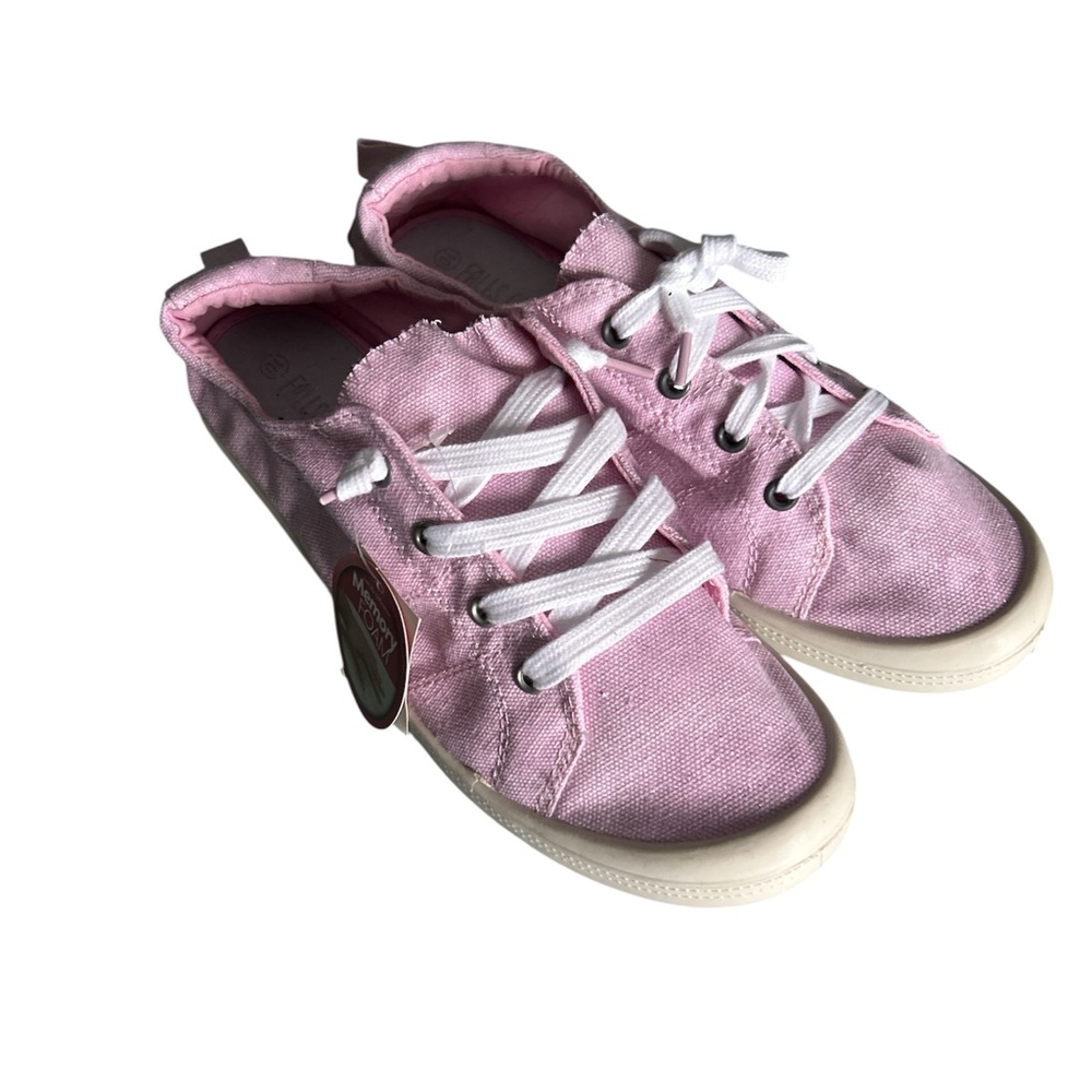 Stylish Pink Canvas Sneakers